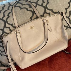 Coach crossbody purse - white